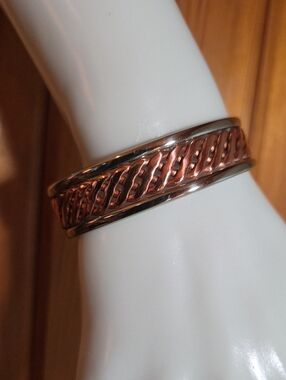 Sergio Lub Copper & German Silver Cuff Bracelet